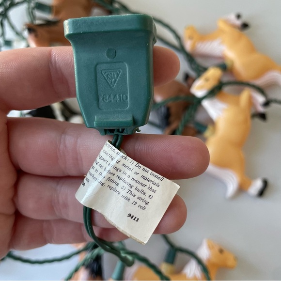 Vintage 90s 1994 Primal Lite Rarin’ to Go Horses String Lights - Picture 6 of 15